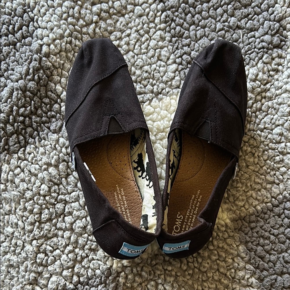 TOMS black canvas shoe